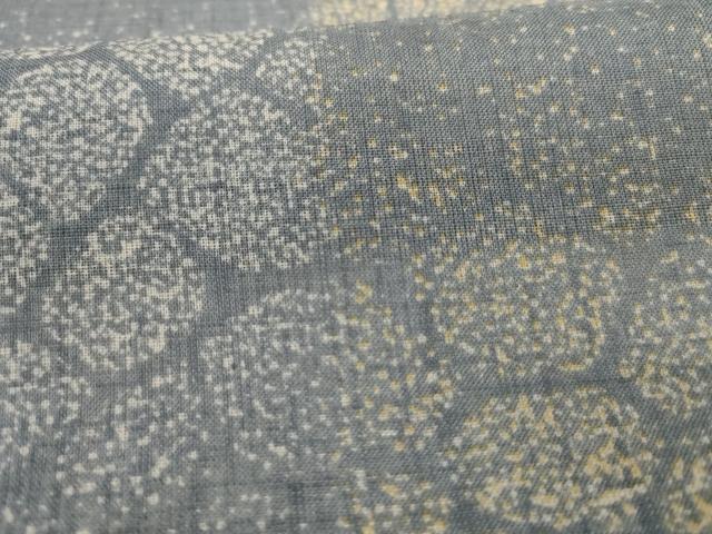 平和屋着物＊夏物 小紋 紗 石畳文 洗える着物 AABH3894jd