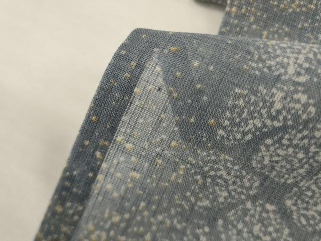 平和屋着物＊夏物 小紋 紗 石畳文 洗える着物 AABH3894jd