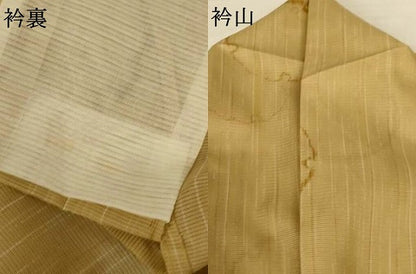 平和屋着物＊夏物 小紋 絽 雪輪文 洗える着物 AABH3898jd