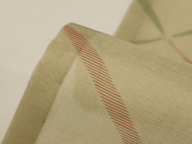 平和屋着物＊夏物 小紋 紗 網目文 正絹 逸品 AABH3903jd