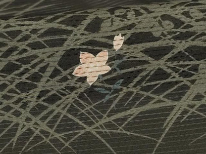 平和屋着物＊夏物 小紋 絽 芝桜 洗える着物 AABH3904jd