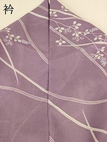 平和屋着物＊夏物 小紋 紗 萩文 洗える着物 AABH3906jd