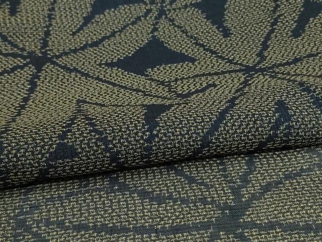 平和屋着物＊夏物 本場大島紬 夏大島 葉尽くし 正絹 逸品 AABH3914jd