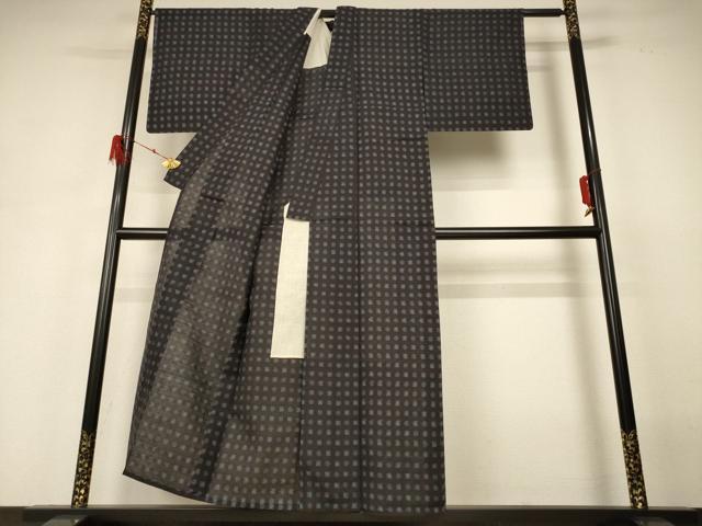 平和屋着物＊夏物 紗紬 絣文 正絹 逸品 AABH3917jd