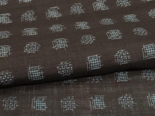 平和屋着物＊夏物　紗紬　絣文　正絹　逸品　AABH3917jd 平和屋着物＊夏物 紗紬 絣文 正絹 逸品 AABH3917jdの通販 by 平和屋