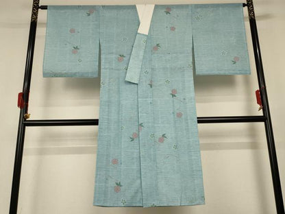 平和屋着物＊夏物 長襦袢 絽 舞花文 洗える着物 AABH3918jd