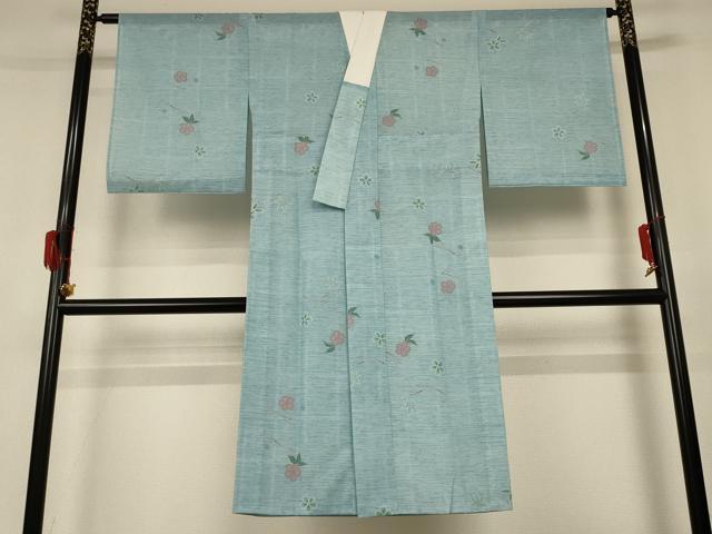 平和屋着物＊夏物 長襦袢 絽 舞花文 洗える着物 AABH3918jd
