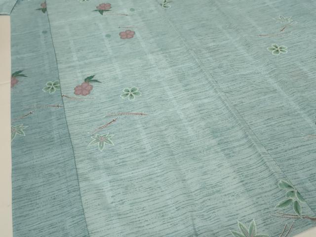 平和屋着物＊夏物 長襦袢 絽 舞花文 洗える着物 AABH3918jd