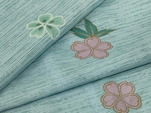平和屋着物＊夏物 長襦袢 絽 舞花文 洗える着物 AABH3918jd