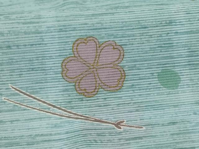 平和屋着物＊夏物 長襦袢 絽 舞花文 洗える着物 AABH3918jd