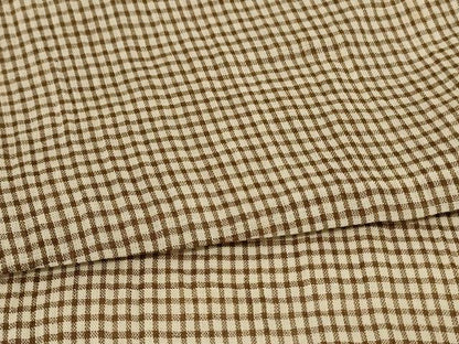 平和屋着物＊夏物 男性 小千谷ちぢみ 格子 麻 逸品 AABH3919jd