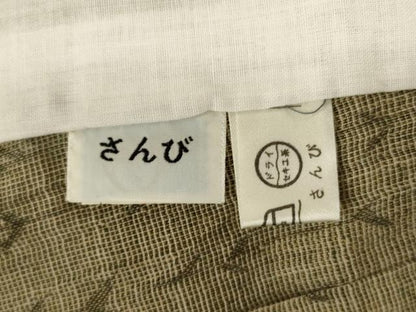 平和屋着物＊夏物 小紋 紗 枝葉文 さんび謹製 AABH3921jd