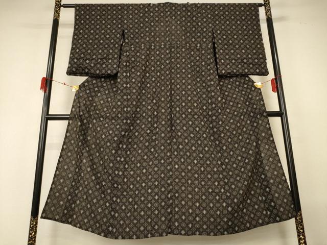 平和屋着物＊夏物 小紋 紗 絣文 AABH3923jd