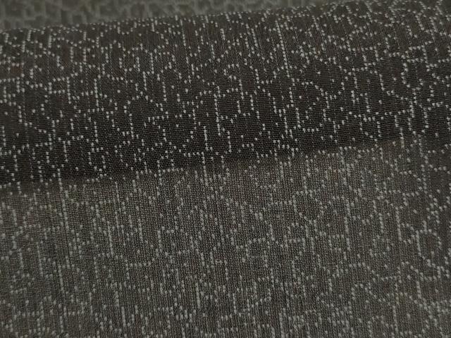 平和屋着物＊夏物 男性 小紋 紗 幾何学文様 AABH3936jd