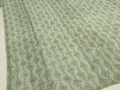 平和屋着物＊夏物 小千谷ちぢみ 幾何学花文 麻 逸品 AABH3937jd