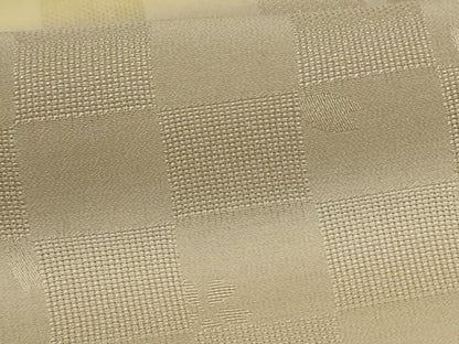 平和屋着物▽上質な小紋　単衣　市松舞花文　暈し染め　正絹　逸品　AABH3949jd
