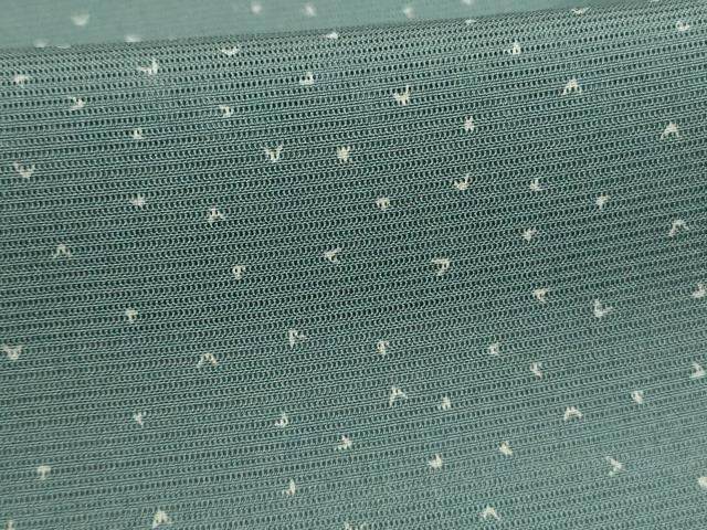 平和屋着物＊夏物 二代目 川村久太郎 小紋 絽 霞文 正絹 逸品 AABH3956jd