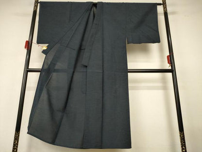平和屋着物＊夏物 男性 小紋 紗 霞文 AABH3957jd