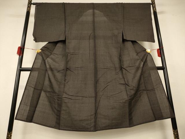 平和屋着物＊夏物 男性 紗紬 亀甲文 正絹 逸品 AABH3959jd