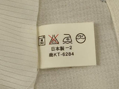 平和屋着物＊夏物　小紋　紗　扇面花文　洗える着物　AABH3960jd