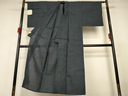 平和屋着物＊夏物 男性 色無地 ちぢみ織 褐返色 未使用 AABH3964jd