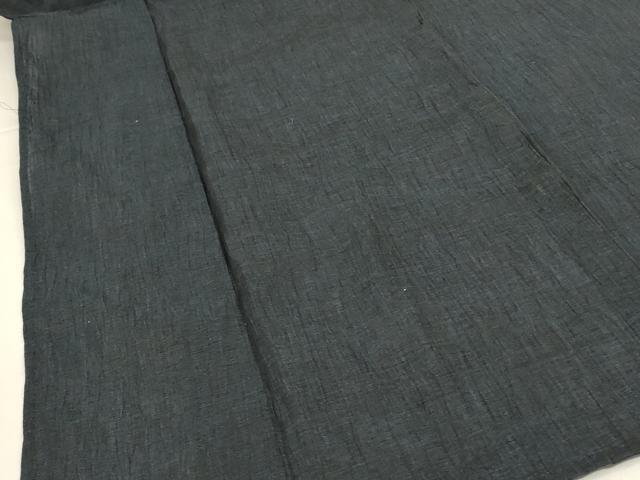 平和屋着物＊夏物 男性 色無地 ちぢみ織 褐返色 未使用 AABH3964jd