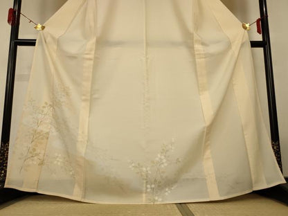 平和屋着物＊夏物　訪問着　絽　萩文　正絹　逸品　AABH3971jd