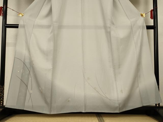 平和屋着物＊夏物 訪問着 絽 芝丸文 金銀彩 正絹 逸品 AABH3975jd