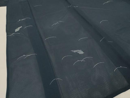 平和屋着物＊夏物 小紋 絽 芝 正絹 逸品 AABH3980jd