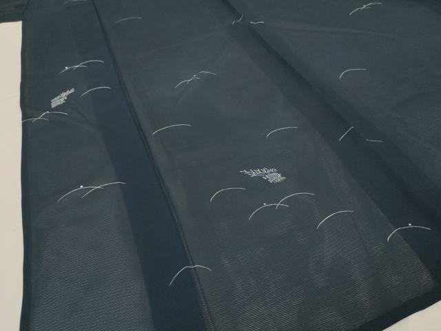 平和屋着物＊夏物 小紋 絽 芝 正絹 逸品 AABH3980jd