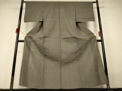 平和屋着物＊夏物 小千谷ちぢみ 霞文 麻 逸品 AABH3988jd