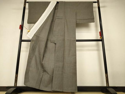 平和屋着物＊夏物 小千谷ちぢみ 霞文 麻 逸品 AABH3988jd
