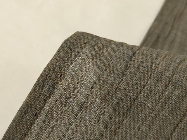 平和屋着物＊夏物 小千谷ちぢみ 霞文 麻 逸品 AABH3988jd