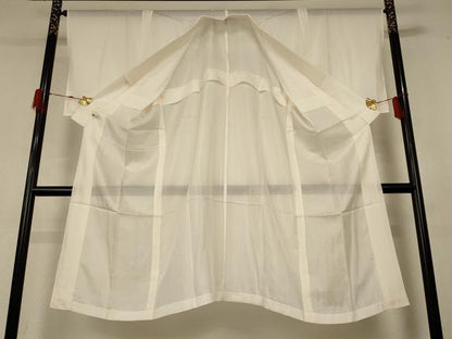 平和屋着物＊夏物 長襦袢 絽 灰白色 さが美扱い 正絹 逸品 AABH3990jd