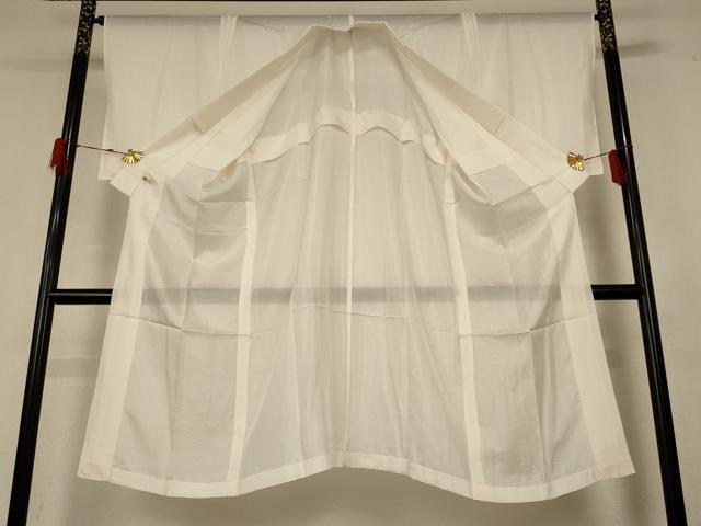 平和屋着物＊夏物 長襦袢 絽 灰白色 さが美扱い 正絹 逸品 AABH3990jd