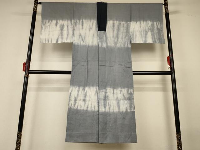 平和屋着物＊夏物　男性　長襦袢　絞り　熨斗目文　麻　逸品　AABH3994jd