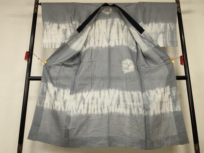 平和屋着物＊夏物　男性　長襦袢　絞り　熨斗目文　麻　逸品　AABH3994jd