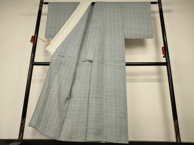 平和屋着物＊夏物 小紋 幾何学文様 洗える着物 AABH3995jd