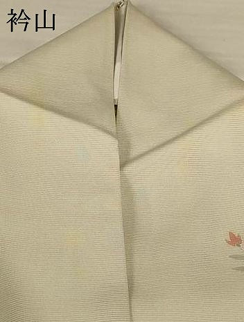 平和屋着物＊夏物 訪問着 絽 友禅 花蝶文 銀彩 正絹 逸品 AABH3997jd