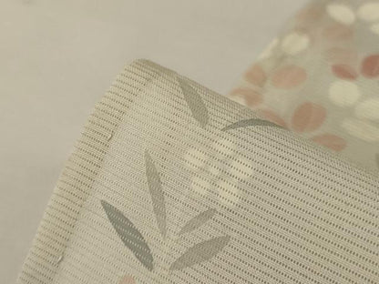 平和屋着物＊夏物 訪問着 絽 友禅 花蝶文 銀彩 正絹 逸品 AABH3997jd