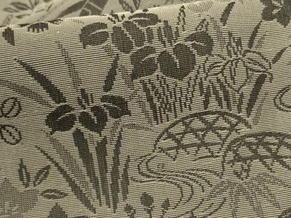 平和屋着物＊夏物 お召 風景草花文 正絹 逸品 AABH4010jd