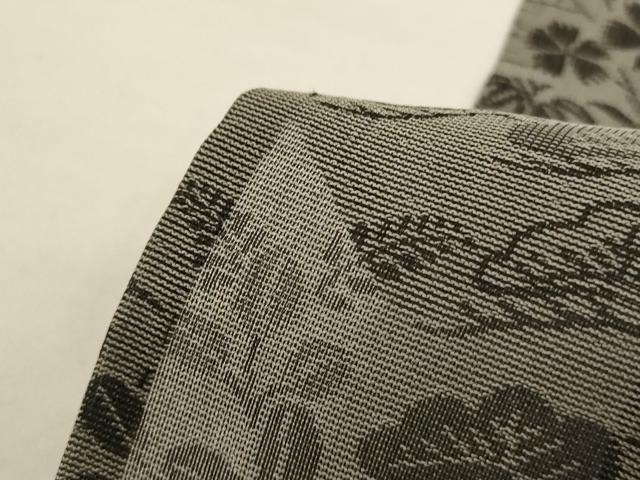 平和屋着物＊夏物 お召 風景草花文 正絹 逸品 AABH4010jd