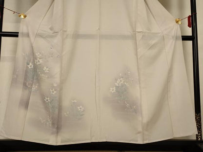 平和屋着物＊夏物 訪問着 絽 流水草花文 暈し染め 正絹 逸品 AABH4014jd