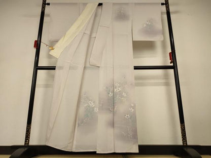 平和屋着物＊夏物 訪問着 絽 流水草花文 暈し染め 正絹 逸品 AABH4014jd