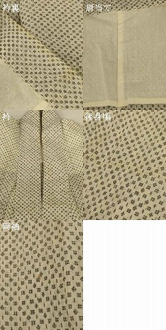 平和屋着物＊夏物 小千谷ちぢみ 絣文 麻 逸品 AABH4031jd