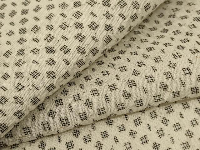 平和屋着物＊夏物 小千谷ちぢみ 絣文 麻 逸品 AABH4031jd