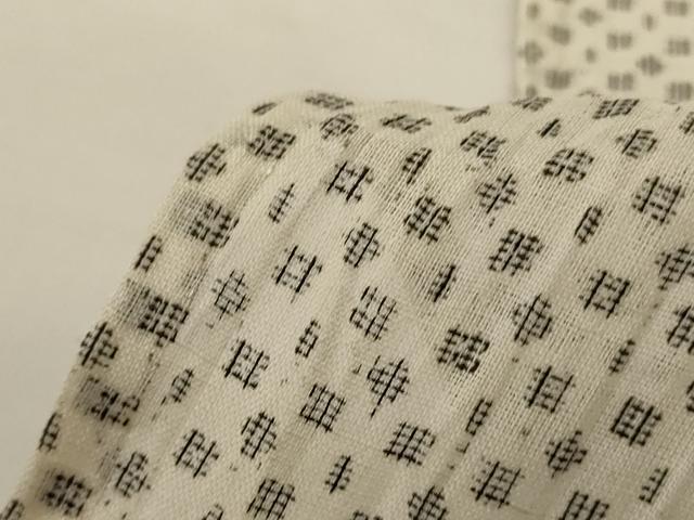 平和屋着物＊夏物 小千谷ちぢみ 絣文 麻 逸品 AABH4031jd