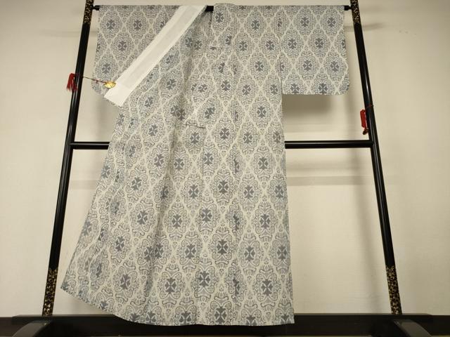 平和屋着物＊夏物 越後上布 花菱文 苧麻 逸品 AABH4032jd
