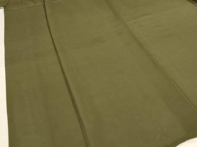 平和屋着物＊夏物 色無地 絽 海松色 正絹 逸品 AABH4040jd