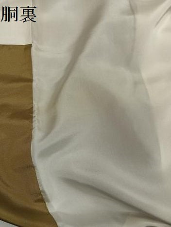 平和屋着物●外山良治　本藍天然染　小紋　舞花文　反端付き　正絹　逸品　AABH4073ph
